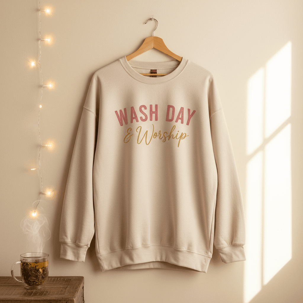 Wash Day & Worship Crewneck